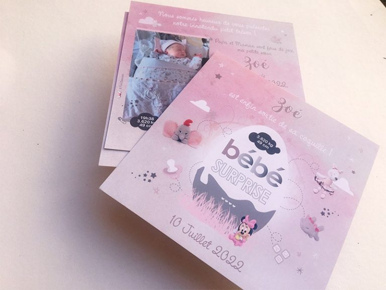 Faire-part naissance Bébé Surprise | Avoszamours