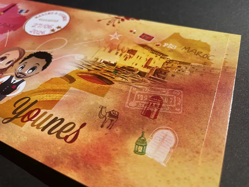 details-faire-part-personnalise-illustration-voyage-france-maroc
